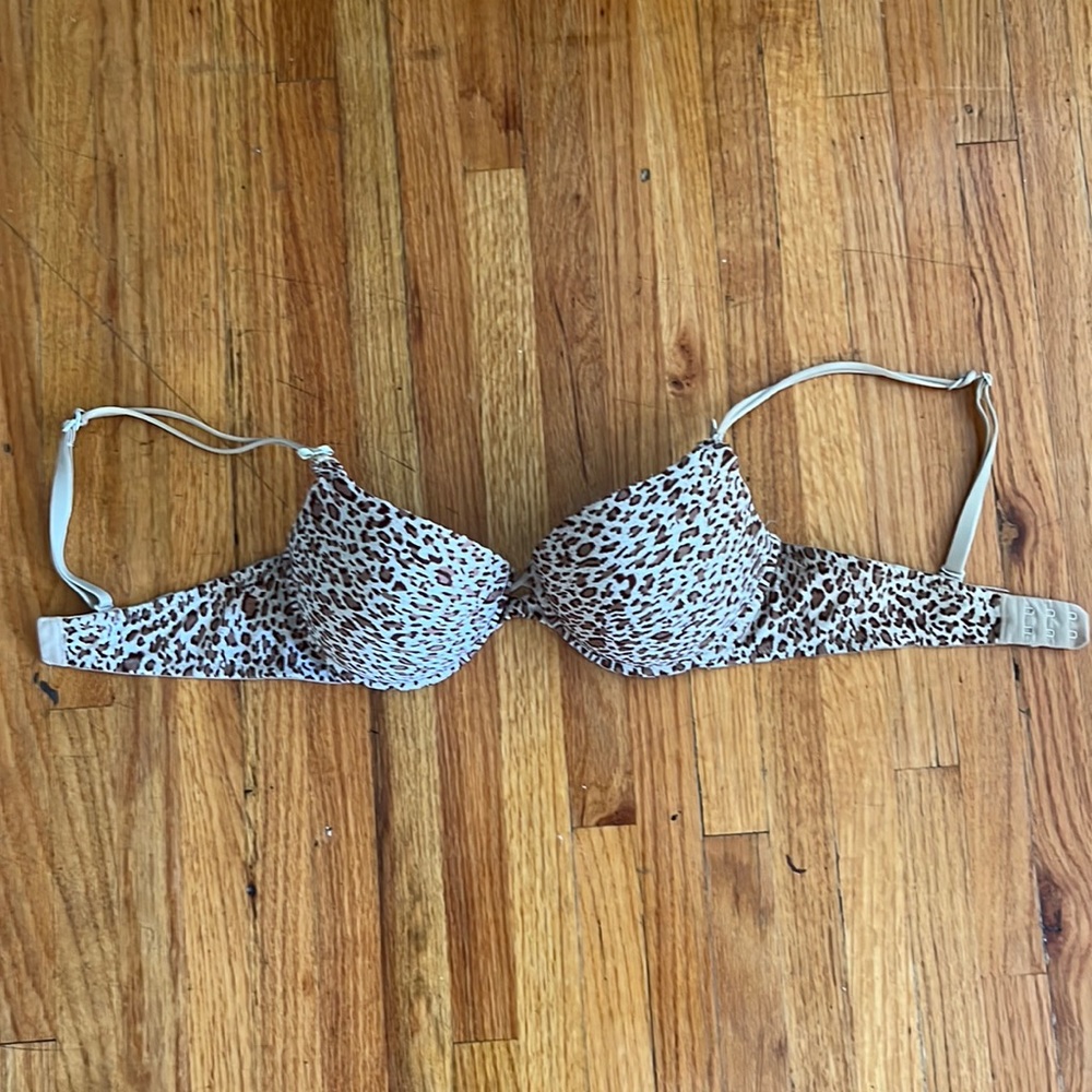 Leopard print Push up bra